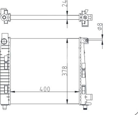 Hart 611 181 - Радіатор, охолодження двигуна autozip.com.ua