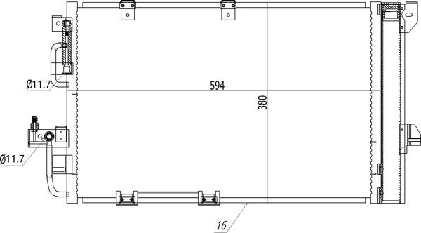 Hart 611 203 - Конденсатор, кондиціонер autozip.com.ua