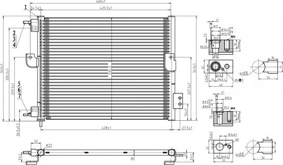 Hart 611 221 - Конденсатор, кондиціонер autozip.com.ua