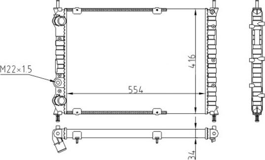 Hart 611 771 - Радіатор, охолодження двигуна autozip.com.ua