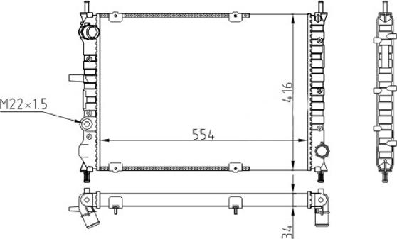 Hart 611 772 - Радіатор, охолодження двигуна autozip.com.ua