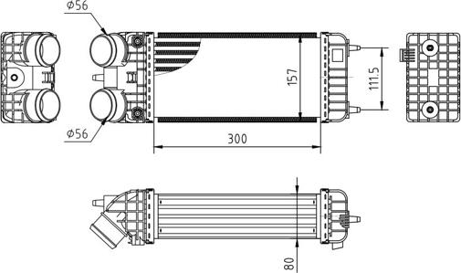 Hart 612 540 - Интеркулер autozip.com.ua