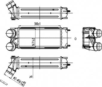 Hart 612 521 - Интеркулер autozip.com.ua