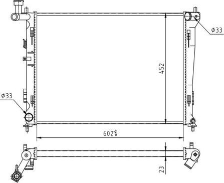 Hart 612 342 - Радіатор, охолодження двигуна autozip.com.ua