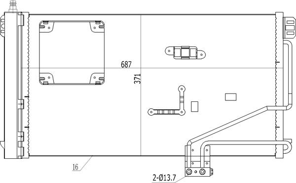 Hart 612 248 - Конденсатор, кондиціонер autozip.com.ua