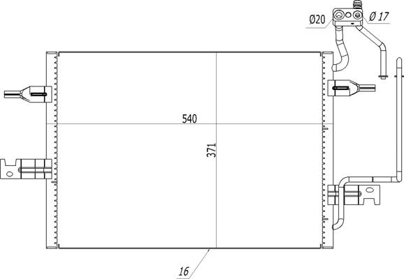 Hart 612 260 - Конденсатор, кондиціонер autozip.com.ua