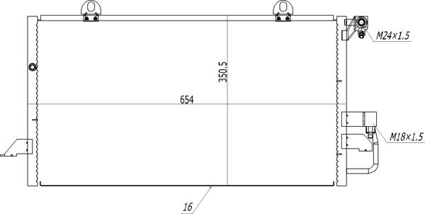 Hart 636 960 - Конденсатор, кондиціонер autozip.com.ua