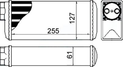 Hart 631 092 - Теплообмінник, опалення салону autozip.com.ua