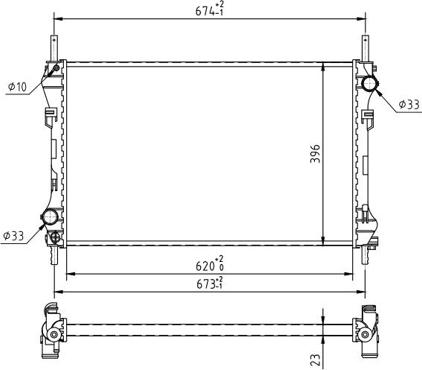 Hart 637 136 - Радіатор, охолодження двигуна autozip.com.ua