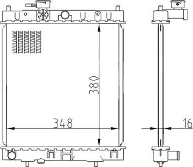 Hart 620 250 - Радіатор, охолодження двигуна autozip.com.ua