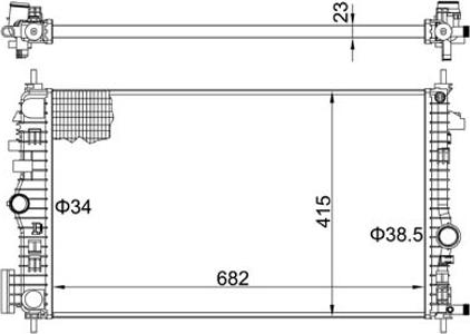 Hart 620 207 - Радіатор, охолодження двигуна autozip.com.ua