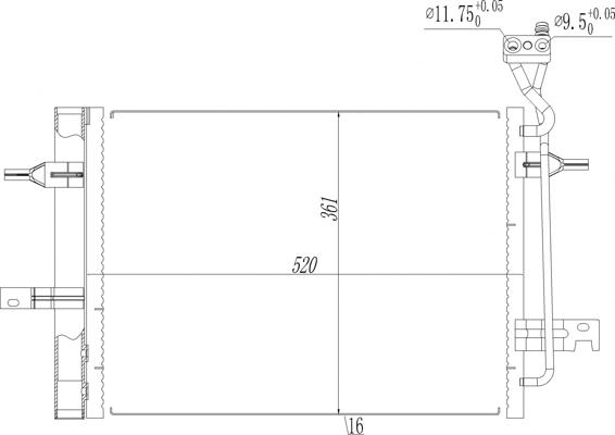 Hart 621 640 - Конденсатор, кондиціонер autozip.com.ua