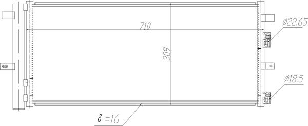 Hart 621 654 - Конденсатор, кондиціонер autozip.com.ua