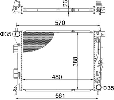 Hart 622 022 - Радіатор, охолодження двигуна autozip.com.ua