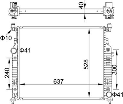 Hart 622 279 - Радіатор, охолодження двигуна autozip.com.ua