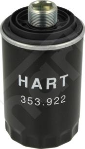 Hart 353 922 - Масляний фільтр autozip.com.ua