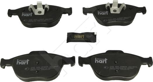 Hart 249 000 - Гальмівні колодки, дискові гальма autozip.com.ua