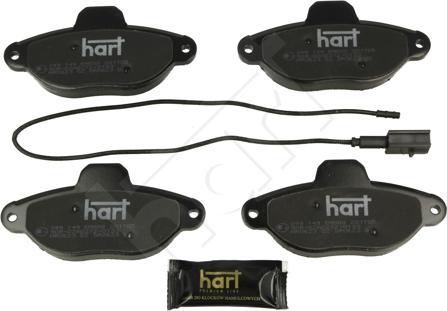 Hart 249 149 - Гальмівні колодки, дискові гальма autozip.com.ua