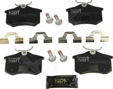 Hart 249 145 - Гальмівні колодки, дискові гальма autozip.com.ua