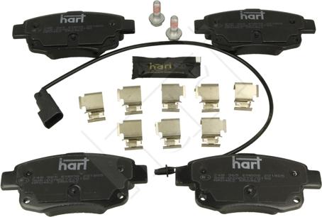 Hart 248 965 - Гальмівні колодки, дискові гальма autozip.com.ua