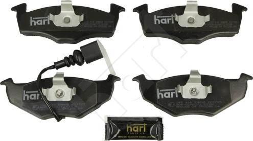 Hart 248 916 - Гальмівні колодки, дискові гальма autozip.com.ua