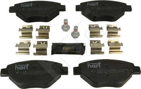 Hart 248 910 - Гальмівні колодки, дискові гальма autozip.com.ua
