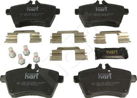 Hart 248 988 - Гальмівні колодки, дискові гальма autozip.com.ua