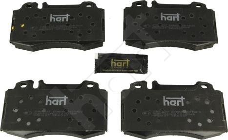 Hart 248 937 - Гальмівні колодки, дискові гальма autozip.com.ua