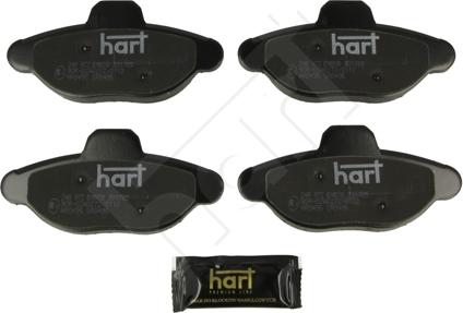 Hart 248 972 - Гальмівні колодки, дискові гальма autozip.com.ua