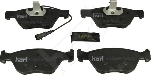 Hart 248 977 - Гальмівні колодки, дискові гальма autozip.com.ua