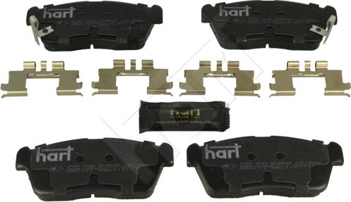 Hart 248 890 - Гальмівні колодки, дискові гальма autozip.com.ua