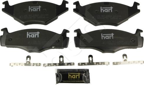 Hart 248 867 - Гальмівні колодки, дискові гальма autozip.com.ua