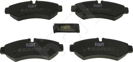 Hart 259 696 - Гальмівні колодки, дискові гальма autozip.com.ua