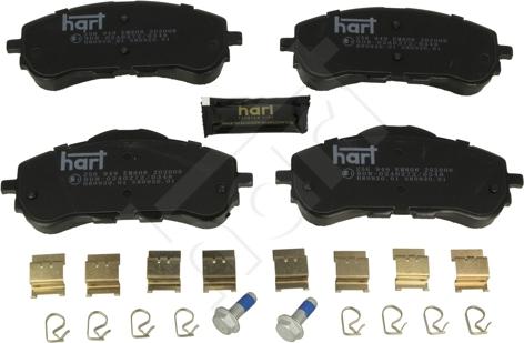 Hart 256 949 - Гальмівні колодки, дискові гальма autozip.com.ua