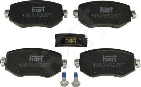 Hart 256 957 - Гальмівні колодки, дискові гальма autozip.com.ua