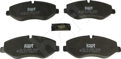 Hart 256 557 - Гальмівні колодки, дискові гальма autozip.com.ua