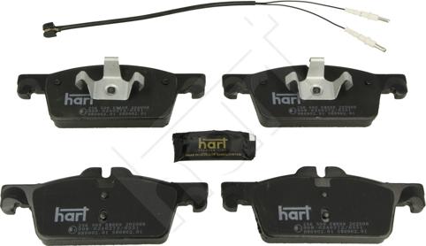 Hart 256 509 - Гальмівні колодки, дискові гальма autozip.com.ua