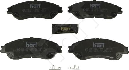 Hart 256 507 - Гальмівні колодки, дискові гальма autozip.com.ua