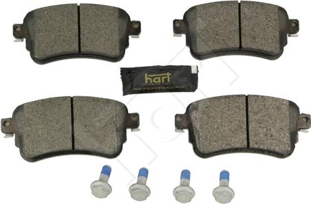 Hart 256 516 - Гальмівні колодки, дискові гальма autozip.com.ua