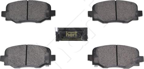 Hart 260 821 - Гальмівні колодки, дискові гальма autozip.com.ua