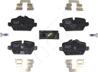 Hart 261 854 - Гальмівні колодки, дискові гальма autozip.com.ua