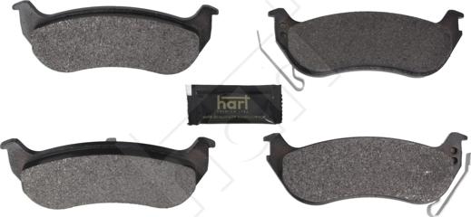 Hart 261 828 - Гальмівні колодки, дискові гальма autozip.com.ua