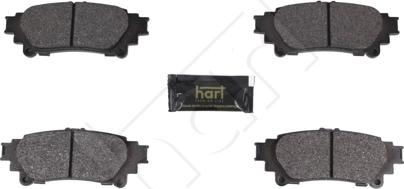Hart 261 792 - Гальмівні колодки, дискові гальма autozip.com.ua