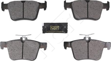 Hart 261 787 - Гальмівні колодки, дискові гальма autozip.com.ua