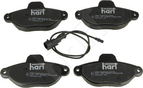 Hart 219 148 - Гальмівні колодки, дискові гальма autozip.com.ua