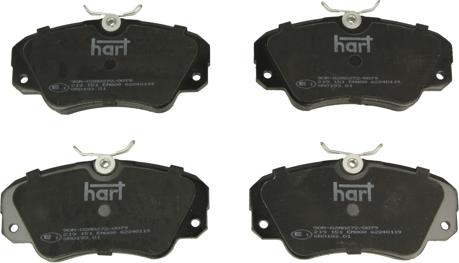 Hart 219 151 - Гальмівні колодки, дискові гальма autozip.com.ua