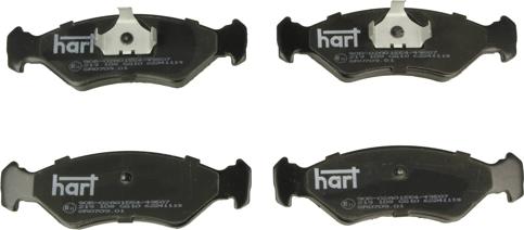 Hart 219 108 - Гальмівні колодки, дискові гальма autozip.com.ua