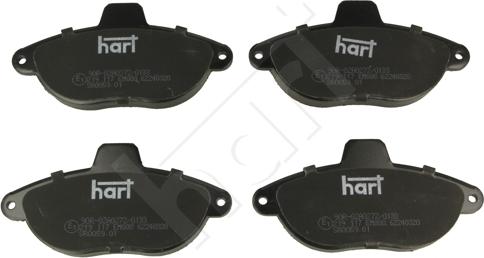 Hart 219 117 - Гальмівні колодки, дискові гальма autozip.com.ua