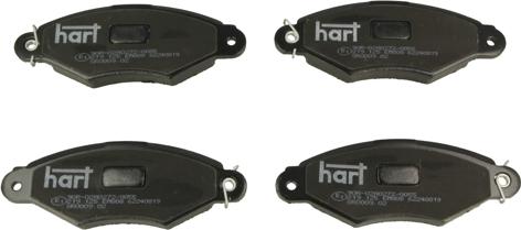 Hart 219 125 - Гальмівні колодки, дискові гальма autozip.com.ua