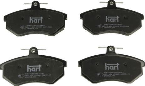 Hart 219 126 - Гальмівні колодки, дискові гальма autozip.com.ua
